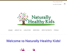 Tablet Screenshot of naturallyhealthykids.org